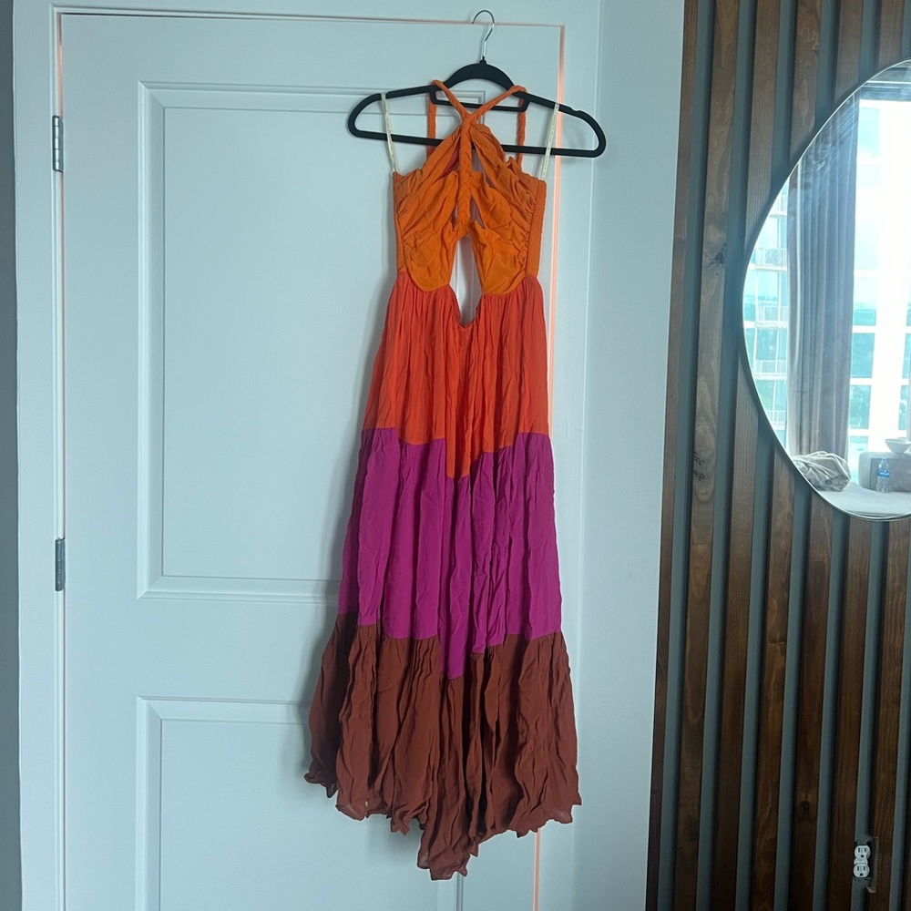 Farm Rio Warm Color Blocking Maxi - xs - Picture 5 of 7
